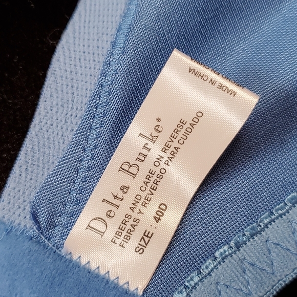 Bra Set Size 40D Blue Lace By Delta Burke - Picture 3 of 15